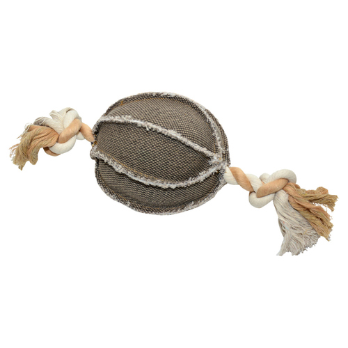 Duvo+ Hundespielzeug Canvas Ball mit Leine
