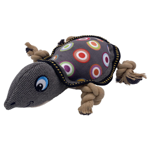 Duvo+ Hundespielzeug Canvas Schildkröte grau