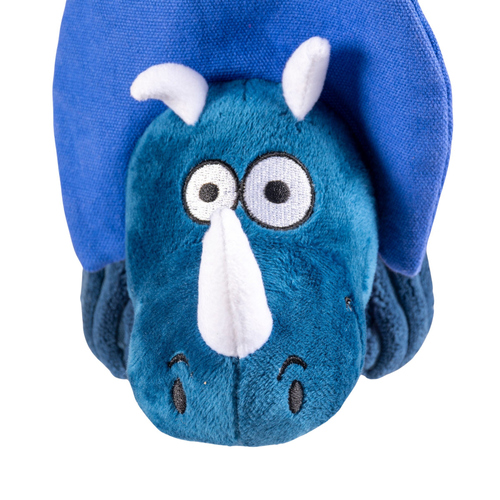 weitere Abbildung Duvo+ Hundespielzeug Dino Triceratops blau