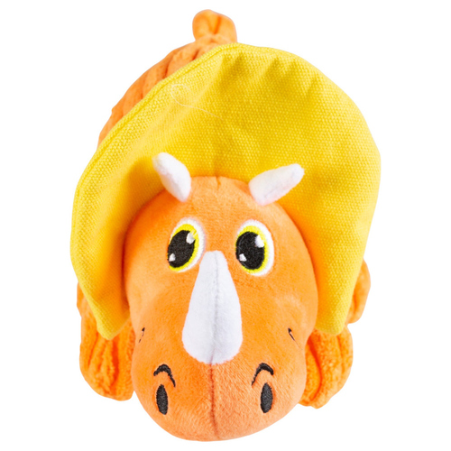 weitere Abbildung Duvo+ Hundespielzeug Dino Triceratops orange