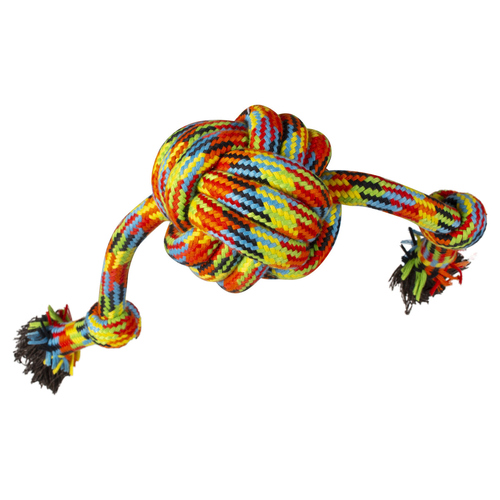 Duvo+ Hundespielzeug Doppelknotenball Beach Baumwolle