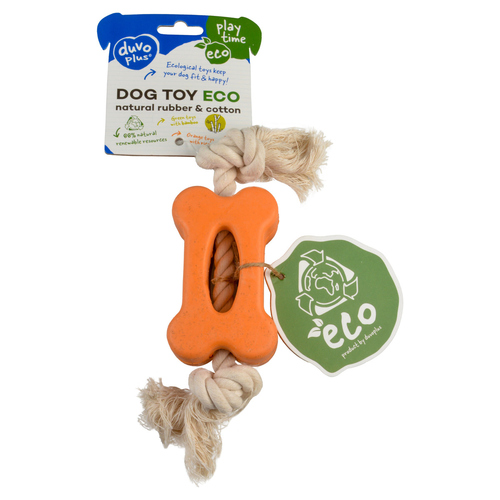 weitere Abbildung Duvo+ Hundespielzeug Eco Gummiflachknoch Bambus/Reis + Baumwolle
