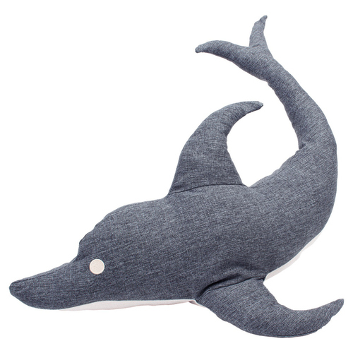 Duvo+ Hundespielzeug Eco Plüsch Delfin grau, Maße: 18 x 15 x 6 cm