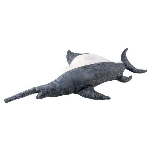 Duvo+ Hundespielzeug Eco Plüsch Schwertfisch grau, Größe: XL
