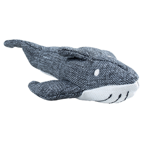 Duvo+ Hundespielzeug Eco Plüsch Wal grau, Größe: XL