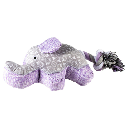 Duvo+ Hundespielzeug Elefant aus Plüsch grau, Maße: 24 x 11 x 5,3 cm