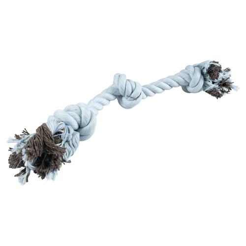 Duvo+ Hundespielzeug Flossy Seil mit 3 Knoten blau