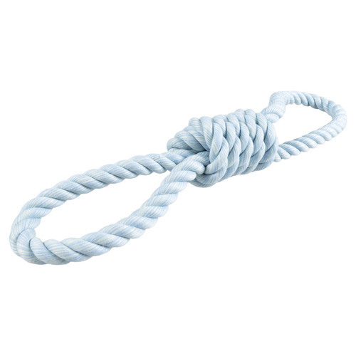 Duvo+ Hundespielzeug Flossy Zerrseil mit 2 Schlaufen blau