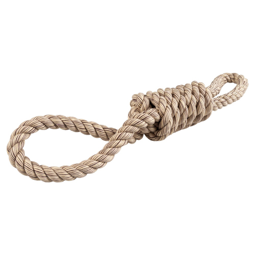 Duvo+ Hundespielzeug Flossy Zerrseil mit 2 Schlaufen braun