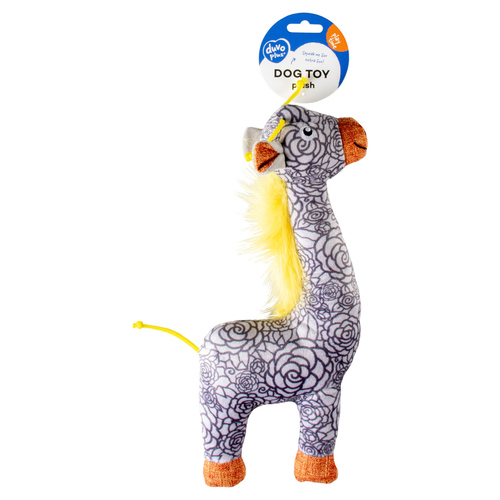 weitere Abbildung Duvo+ Hundespielzeug Giraffe Retro aus Plsch grau
