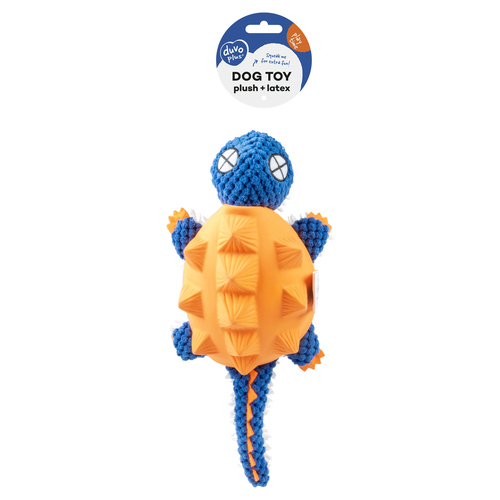 weitere Abbildung Duvo+ Hundespielzeug Grteltier Plsch/Latex orange/blau