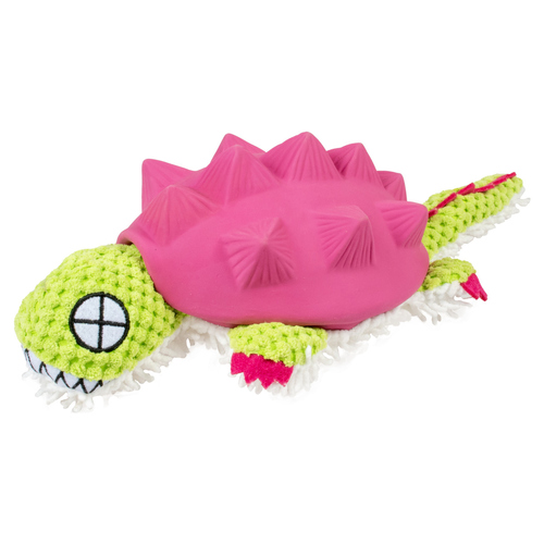 Duvo+ Hundespielzeug Gürteltier Plüsch/Latex violett/grün