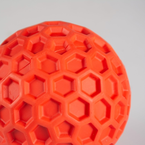 weitere Abbildung Duvo+ Hundespielzeug Hexagon-Ball Gummi orange