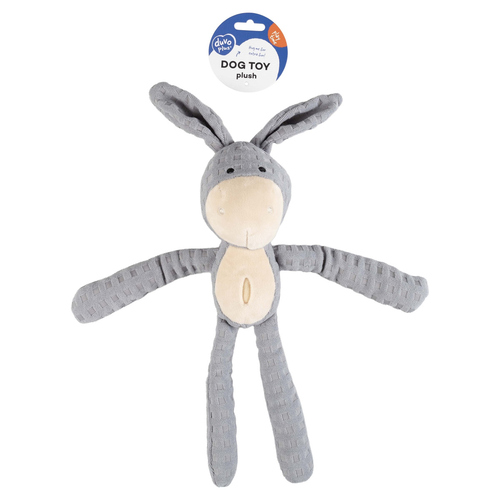 Duvo+ Hundespielzeug Kaninchen Crackle & Snuffle grau