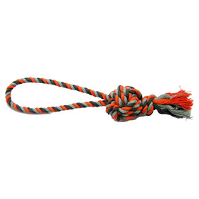 Abbildung Duvo+ Hundespielzeug Knot Baumwolle Dummy Ball grau/orange