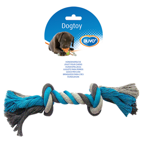 weitere Abbildung Duvo+ Hundespielzeug Knot Baumwolle grau/blau