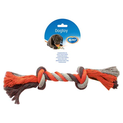 weitere Abbildung Duvo+ Hundespielzeug Knot Baumwolle grau/orange