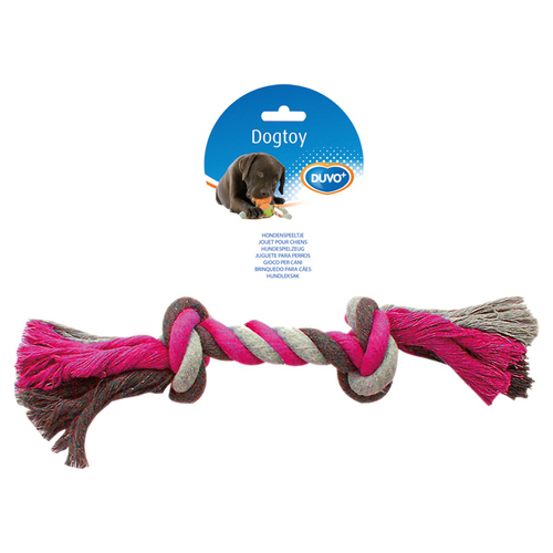 weitere Abbildung Duvo+ Hundespielzeug Knot Baumwolle grau/rosa