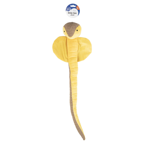 Duvo+ Hundespielzeug Kobra Crackle & Snuffle gelb/braun
