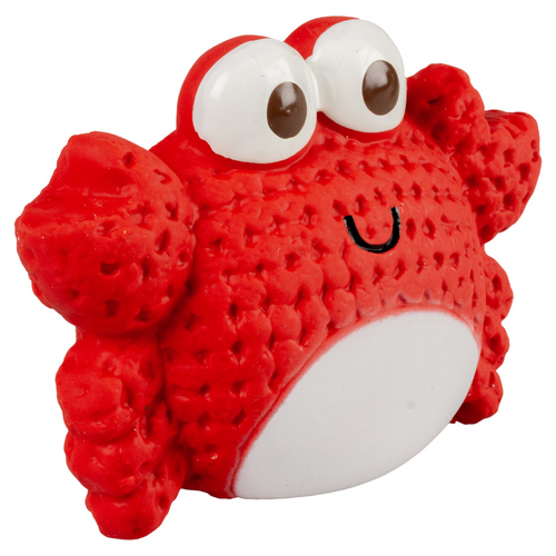 Duvo+ Hundespielzeug Krabbe aus Latex rot