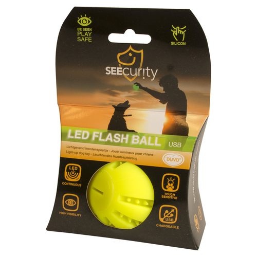 weitere Abbildung Duvo+ Hundespielzeug LED Flash Ball grn