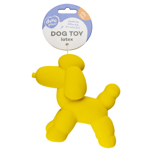 weitere Abbildung Duvo+ Hundespielzeug Latex Balloon Poodle gelb