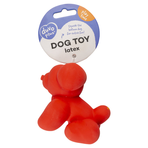 weitere Abbildung Duvo+ Hundespielzeug Latex Balloon Pug rot