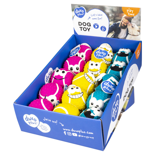 weitere Abbildung Duvo+ Hundespielzeug Latex Tennisball Smiley