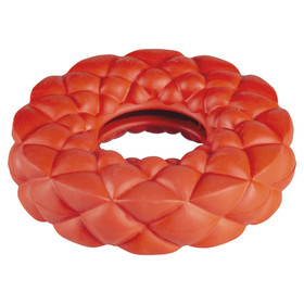 Abbildung Duvo+ Hundespielzeug Leckerli-Spender Ring Gummi orange