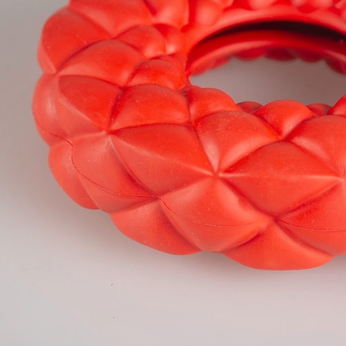 weitere Abbildung Duvo+ Hundespielzeug Leckerli-Spender Ring Gummi orange