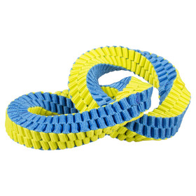 Abbildung Duvo+ Hundespielzeug Nylon Double Hoop blau/gelb