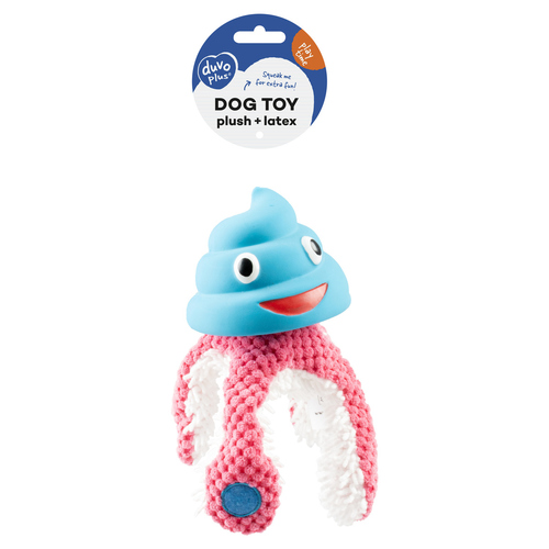 weitere Abbildung Duvo+ Hundespielzeug Octopus Plsch/Latex blau/rosa