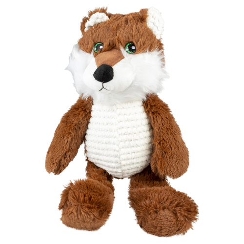 Duvo+ Hundespielzeug Plüsch Wolf tummy braun/weiß, Maße: 22 x 8 x 5 cm