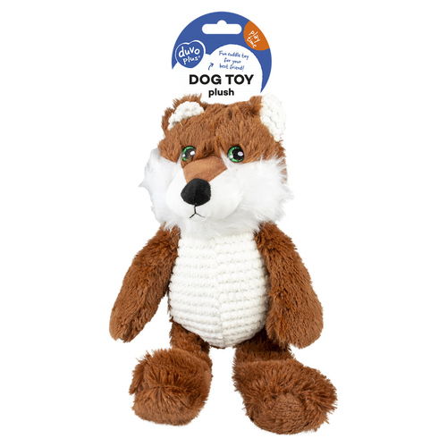 weitere Abbildung Duvo+ Hundespielzeug Plsch Wolf tummy braun/wei