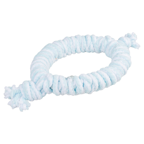 Duvo+ Hundespielzeug Puppy Soft Seil Ring blau/weiß