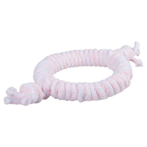 Duvo+ Hundespielzeug Puppy Soft Seil Ring rosa/weiß