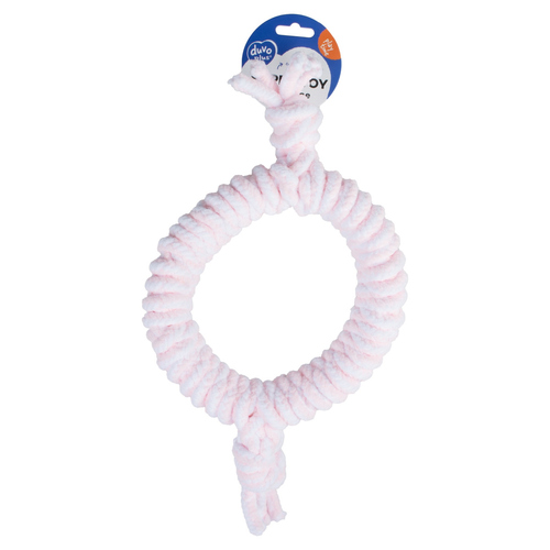 weitere Abbildung Duvo+ Hundespielzeug Puppy Soft Seil Ring rosa/wei