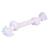 Duvo+ Hundespielzeug Puppy Soft Seil mit 2 Knoten rosa/weiß Abbildung 1