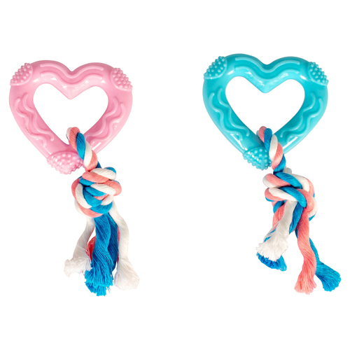 Duvo+ Hundespielzeug Puppy TPR Herz mit Baumwolle