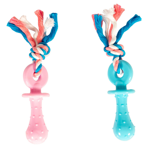 Duvo+ Hundespielzeug Puppy TPR Schnuller mit Baumwolle