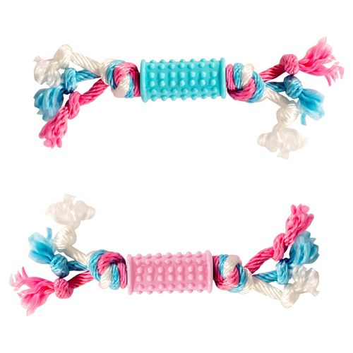 Duvo+ Hundespielzeug Puppy TPR Stick mit Baumwolle