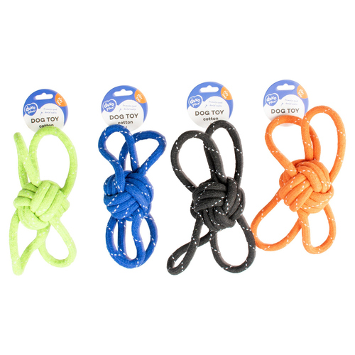 Duvo+ Hundespielzeug Scooby Seil Ball mit 4 Schleifen bunt