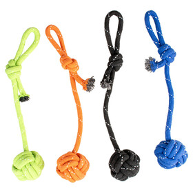 Abbildung Duvo+ Hundespielzeug Scooby Seil Dummy Ball bunt