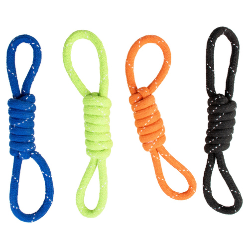 Duvo+ Hundespielzeug Scooby Seil mit 2 Schleifen bunt
