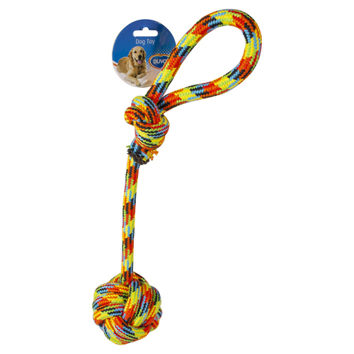 weitere Abbildung Duvo+ Hundespielzeug Seil mit Ball & Schlaufe Beach Baumwolle