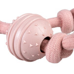 Hundespielzeug Seilschlaufe mit Knoten & Gummiball rosa, Abbildung 15