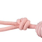 Hundespielzeug Seilschlaufe mit Knoten & Gummiball rosa, Abbildung 14