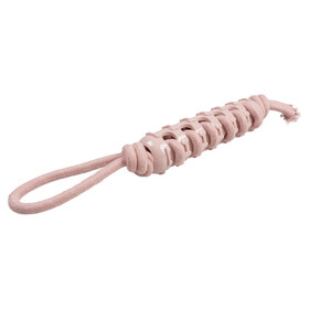 Abbildung Duvo+ Hundespielzeug Seilstock mit Gummi & Schlaufe rosa
