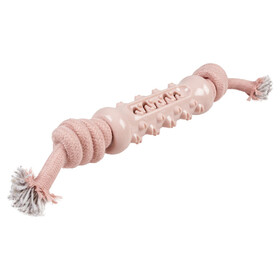 Abbildung Duvo+ Hundespielzeug Seilstock mit Gummiprgung rosa