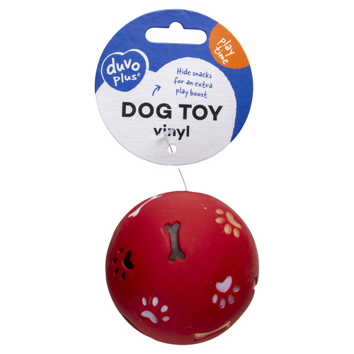 weitere Abbildung Duvo+ Hundespielzeug Vinyl Leckerliball rot